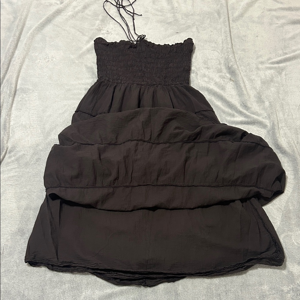 Athleta Black Tiered Maxi Dress